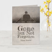 Verschwunden, aber nicht vergessen - Vintag Karte (Gelbe Blume)