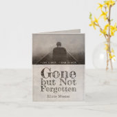 Verschwunden, aber nicht vergessen - Vintag Karte (Gelbe Blume)