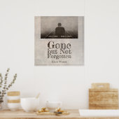 Verschwunden, aber nicht vergessen - Vintag Poster (Küche)