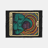 Verschwunden Gorilla Trippy Unkraut rauchende Taro Fleecedecke (Vorderseite (Horizontal))