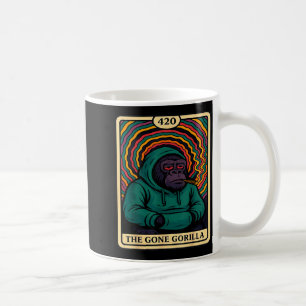 Verschwunden Gorilla Trippy Weed Rauchen Tarot Kar Kaffeetasse
