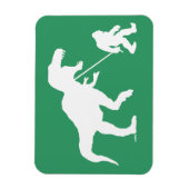 Verschwunden Squatchin mit T-rex Magnet (Vertikal)