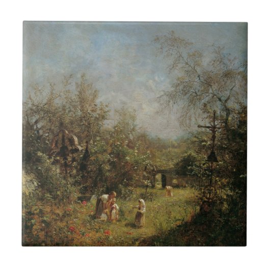 Verschwundener Friedhof in Goisern Fliese (Vorderseite)