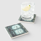 Verschwundener Mensch II Steinuntersetzer (Seitenansicht)