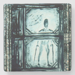 Verschwundener Mensch II Steinuntersetzer