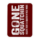 Verschwundener Squatchin (Distressed) Squatch in d Magnet (Vertikal)