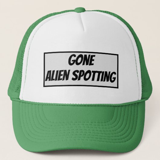 Verschwundenes Alien-Sichten Truckerkappe (Vorderseite)