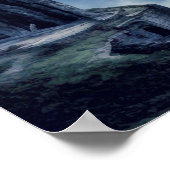 Verschwundenes Gefängnis auf Cliff Digital Art Mal Poster (Ecke)