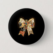 Verse Bible Coquette Christian Jesus Bow Patchwork Button (Vorderseite)