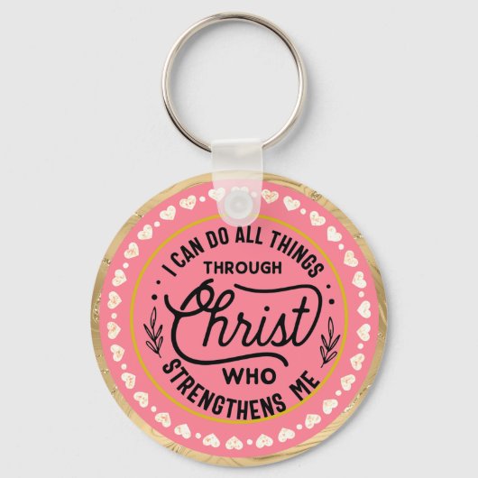 Verse ich alles durch Christus tun kann Schlüsselanhänger (Vorderseite)