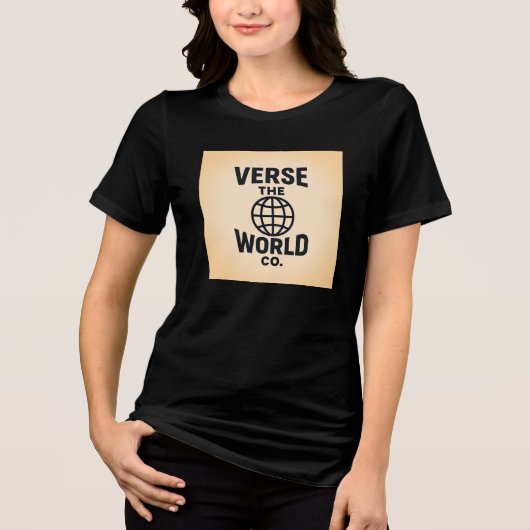 Verse The World Bella+Leinwand Women's Tri-Mix-T-S Tri-Blend Shirt (Vorderseite)