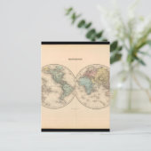 Versed World Map 12 Postkarte (Stehend Vorderseite)