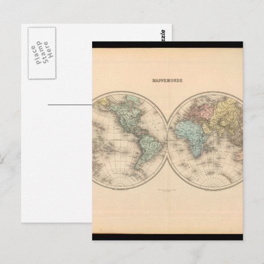 Versed World Map 12 Postkarte (Vorne/Hinten)