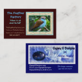 Versehen Sie Fabrik-Anzeige 2, die Feder-Fabrik, Visitenkarte (Vorne/Hinten)