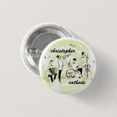 versehen Sie für den ozeanischen Knopf, Button (Vorne & Hinten)