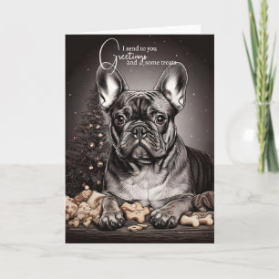 Versende mit Treats zu Weihnachten. Dringend.  Feiertagskarte