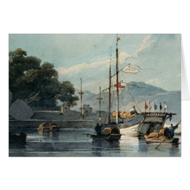 Versenden auf einem chinesischen Fluss (Vorderseite (Horizontal))