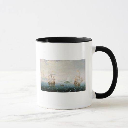 Versenden auf stürmischen Meeren Tasse (Rechts)
