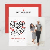 Versenden der Liebe Calligraphy Dove Valentine's D (Vorne/Hinten)