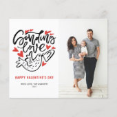 Versenden der Liebe Calligraphy Dove Valentine's D (Vorderseite)