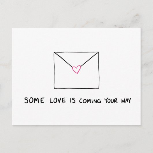 Versenden einer Liebe Postkarte (Vorderseite)