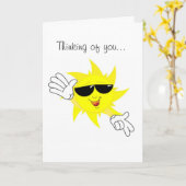 Versenden eines Sonnenscheins mit Ihrer Karte (Gelbe Blume)