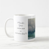 Versenden Sie auf stürmischem Meerblicksturm Kaffeetasse (Links)