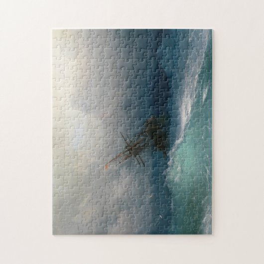 Versenden Sie auf stürmischem Meerblicksturm Puzzle (Vertikal)