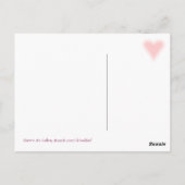 Versenden von Herzen Postkarte (Rückseite)