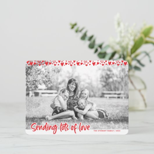 Versenden von vielen Lieben, Valentinerkarte für F Karte (Stehend Vorderseite)