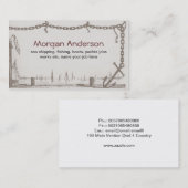 versendet die Boote, die Seeozean-Visitenkarte Visitenkarte (Vorne/Hinten)