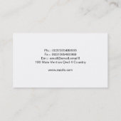 versendet die Boote, die Seeozean-Visitenkarte Visitenkarte (Rückseite)