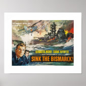 Versenkt die Bismarck Poster (Vorne)