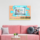 Versenkt durch Überraschung | Geburtstag 24x16 Leinwanddruck (Insitu (Wohnzimmer))