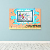 Versenkt durch Überraschung | Geburtstag 24x16 Leinwanddruck (Insitu (Holzboden))