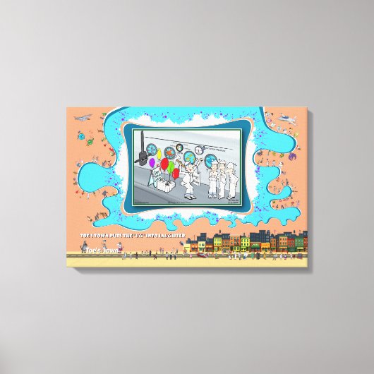 Versenkt durch Überraschung | Geburtstag 24x16 Leinwanddruck (Vorderseite)