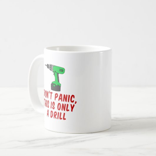 Versetzen nicht dieses ist nur ein Bohrgerät in Kaffeetasse (Vorderseite Links)