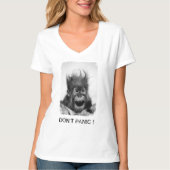 VERSETZEN NICHT V-Hals T - Shirt in Panik (Vorderseite)