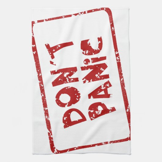 Versetzen Sie nicht in Panik Geschirrtuch (Vertikal)