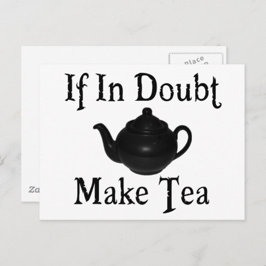 Versetzen Sie nicht in Panik - machen Sie Tee! Postkarte (Vorne/Hinten)