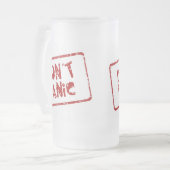 Versetzen Sie nicht in Panik Mattglas Bierglas (Vorderseite Links)