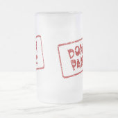 Versetzen Sie nicht in Panik Mattglas Bierglas (Mittel)