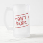 Versetzen Sie nicht in Panik Mattglas Bierglas (Links)