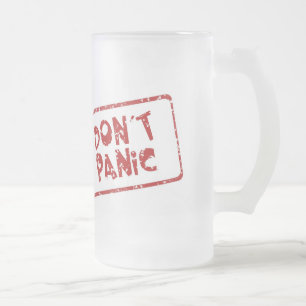 Versetzen Sie nicht in Panik Mattglas Bierglas