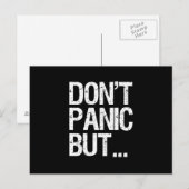 Versetzen Sie nicht in Panik Postkarte (Vorne/Hinten)