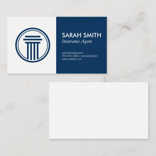 Versicherung / Broker Visitenkarte (Vorne/Hinten)