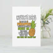 Versicherungen sind Agenten wie Ananas. Feiertagskarte (Stehend Vorderseite)