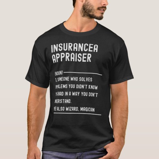 Versicherungs-Agent Definition Shirts Funny Job (Vorderseite)