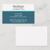Versicherungs-Agent Einfache Visitenkarten Visitenkarte (Vorne/Hinten)