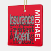 Versicherungs-Agent Extraordinaire CUSTOM Keramikornament (Links)